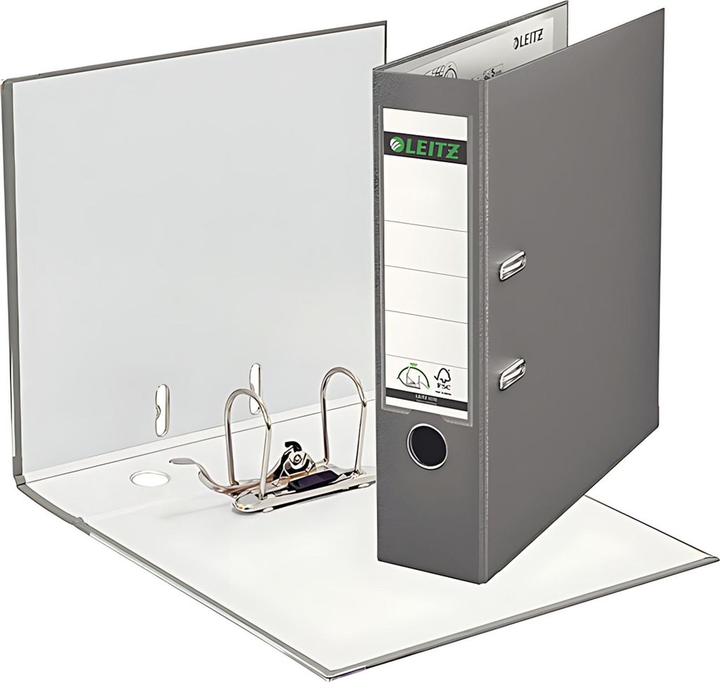 Leitz Plastic Lever Arch File A4 80mm 180°, 81 mm, 320 mm, Produktbild 