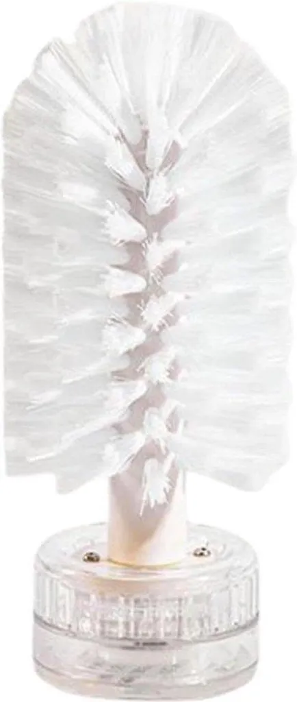 Brosse bouteille avec ventouse fixe, poils nylon pour vin et verre