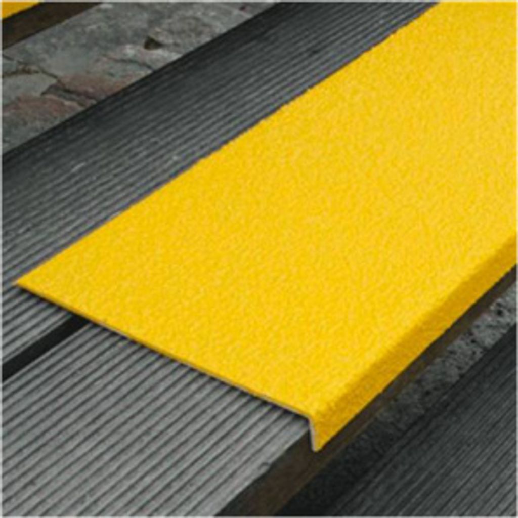 Antirutschkantenprofil GFK Extra Stark, Kunststoff, gelb, 230x600 mm