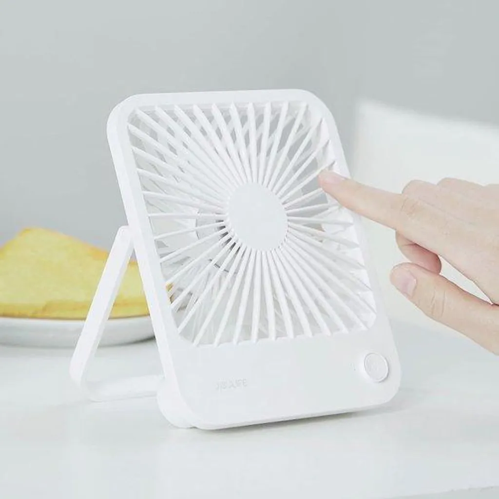 Ventilateur silencieux rechargeable pliable à 180° avec 3 vitesses air