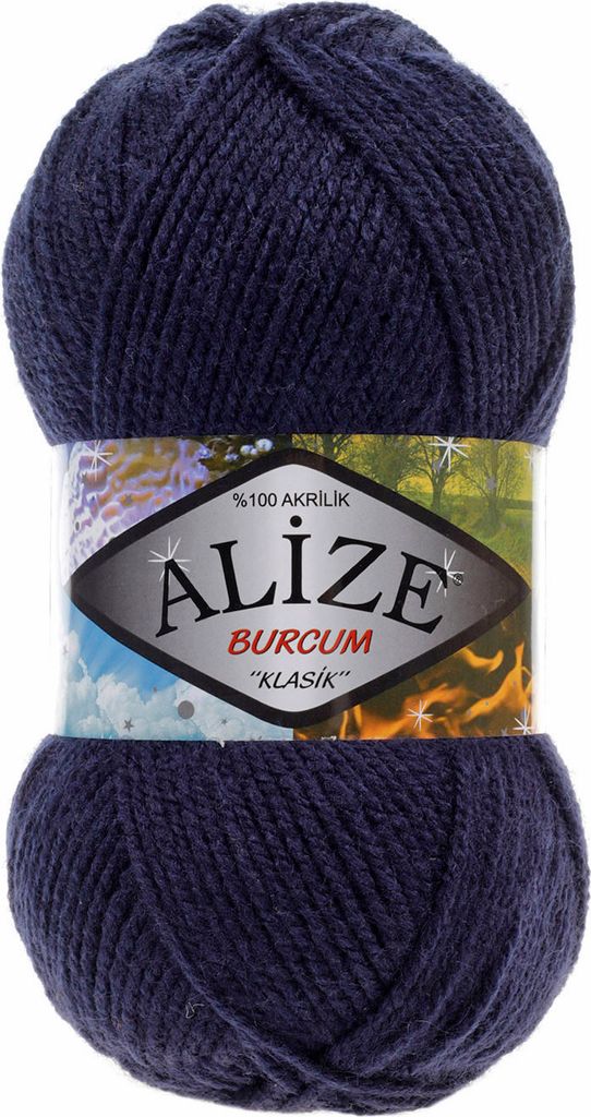 100g Strickgarn Strickwolle Alize Burcum uni / einfarbig, wähle deine Farbe
