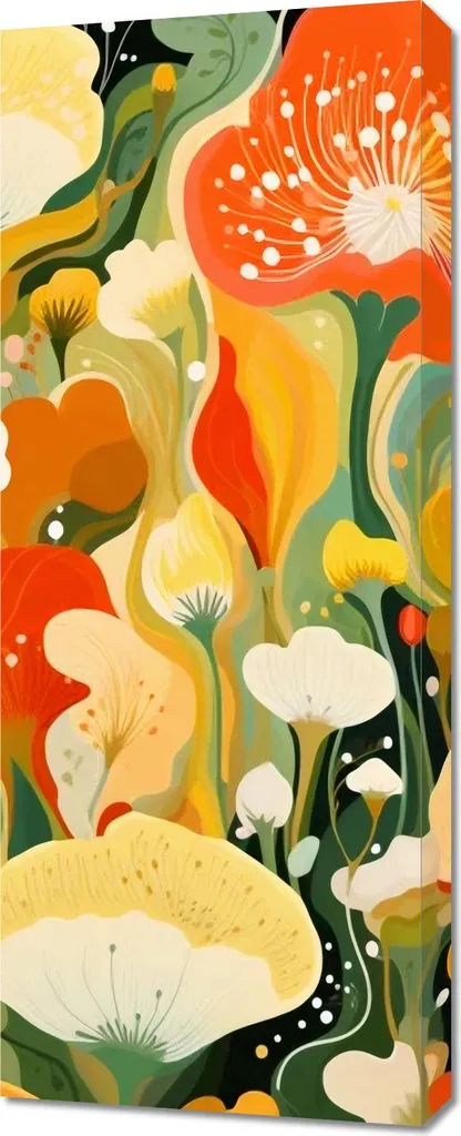 Tableau pour Salon Paradis Floral 40x100 : Créez une Ambiance Zen