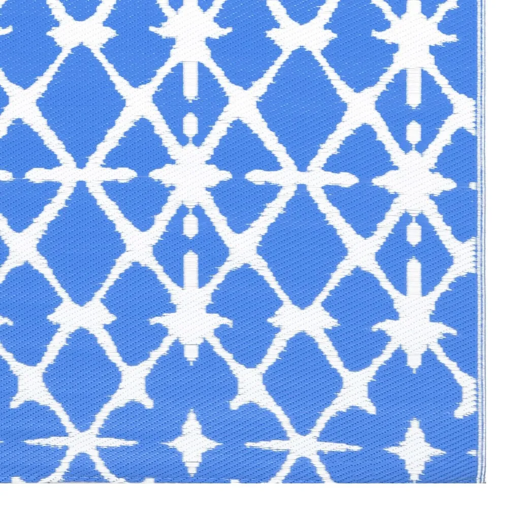 Grand tapis ARAKIL 120x180 cm résistant aux UV et intempéries bleu