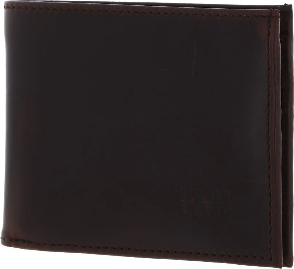 Portafoglio Uomo Buckle & Seam Bill Blu Marrone - Pelle LWG Elegante
