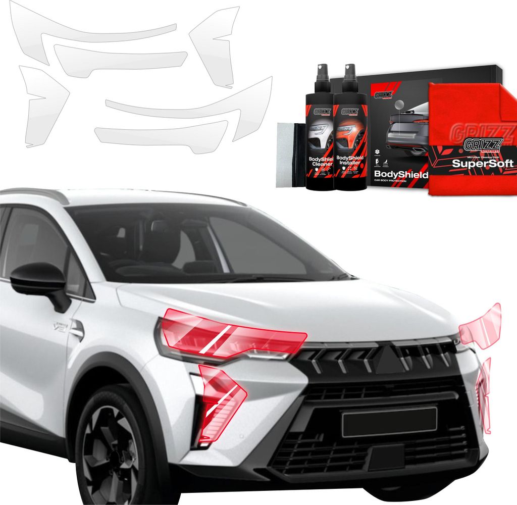 4in1 Schutzfolie Grizz Protector für Scheinwerfer - Mitsubishi ASX Facelift (2024-2025)