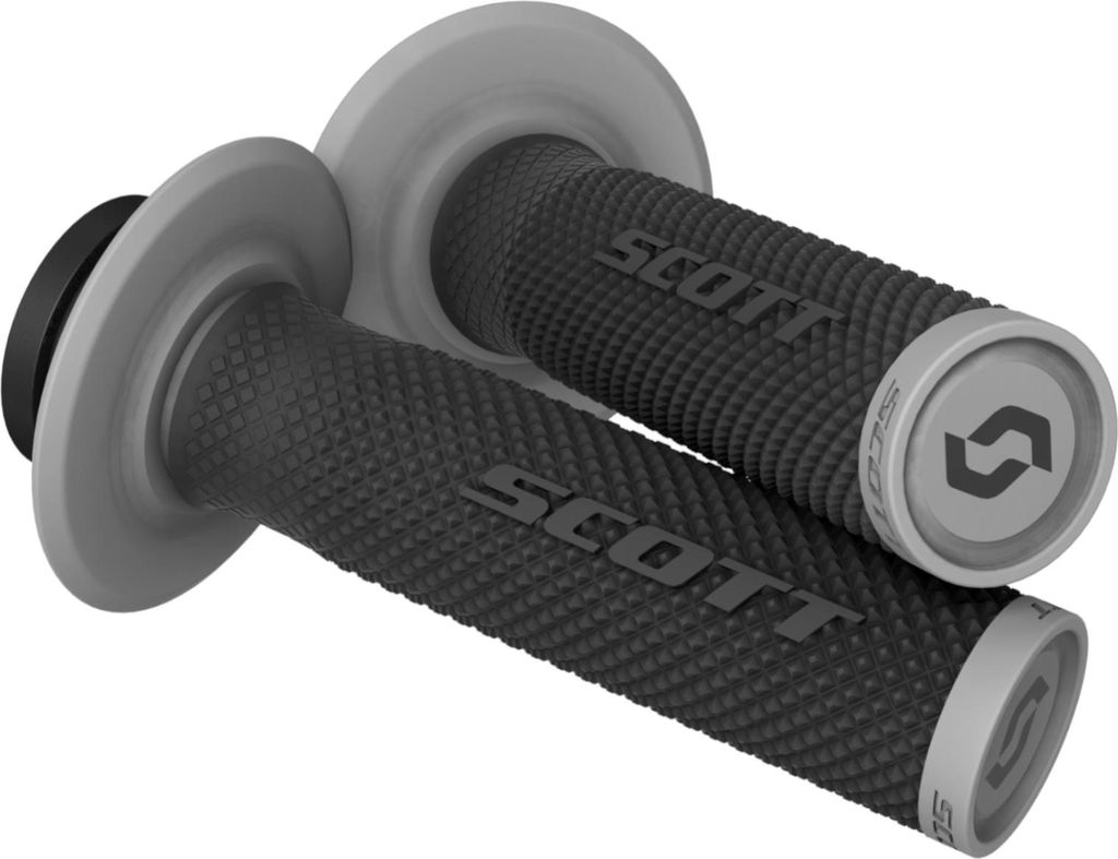 Scott Motocross Griffe SX II Lock-On Griff + Cam-Set, Schwarz Grau