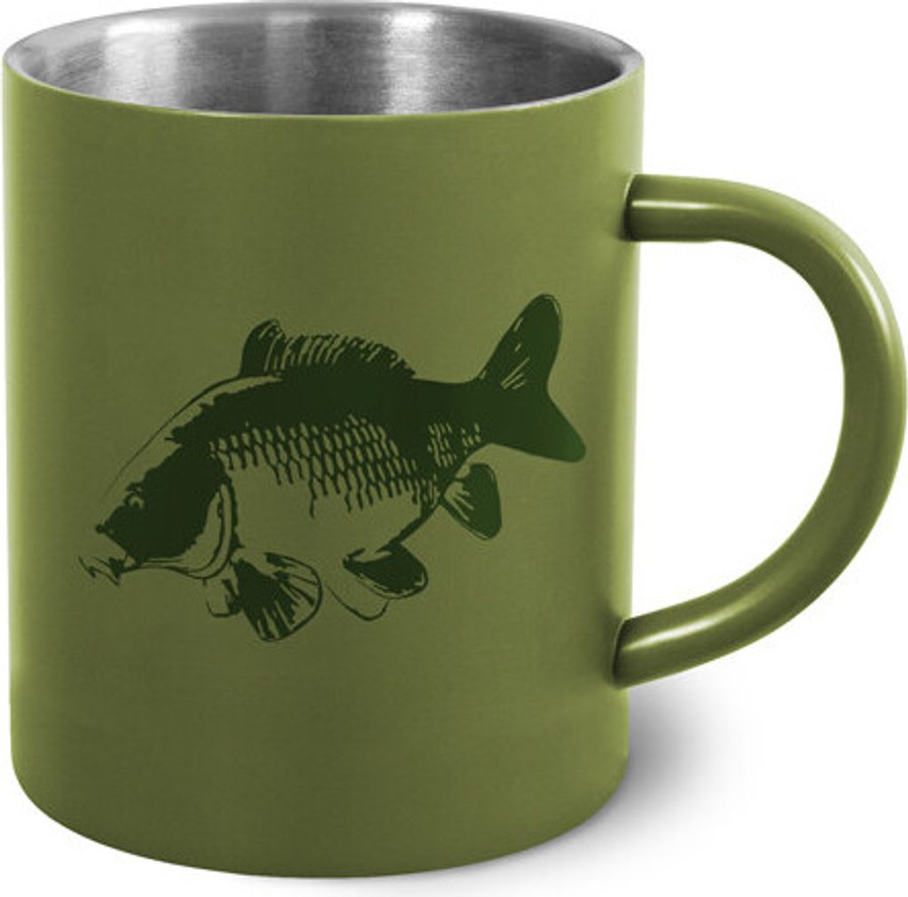 DELPHIN CARP, Edelstahlbecher, grün, 101002393 Produktbild 