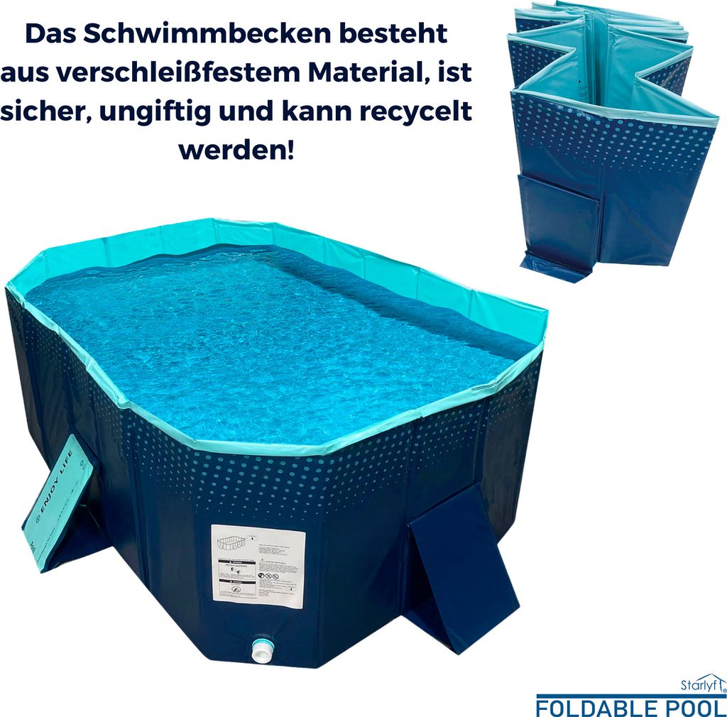 Starlyf Foldable Pool, Planschbecken, faltbarer Pool ohne Produktbild 2