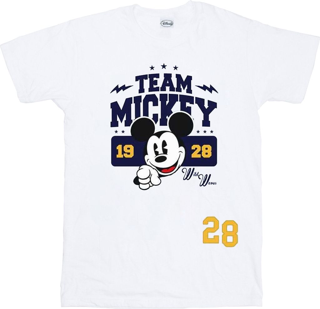 Disney - "Team Mickey" T-Shirt für Damen BI31552 (L) (Weiß)