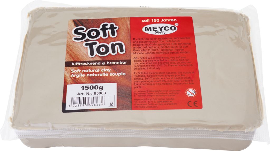 Soft-Ton, 1,5 kg Natur Produktbild 
