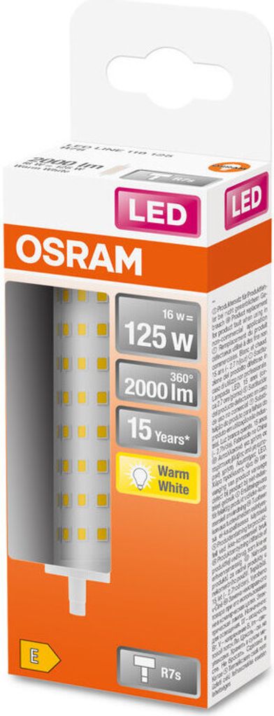 Osram LINE Lampadina LED Bianco caldo 2700 K 16 W R7s E Immagine del prodotto 