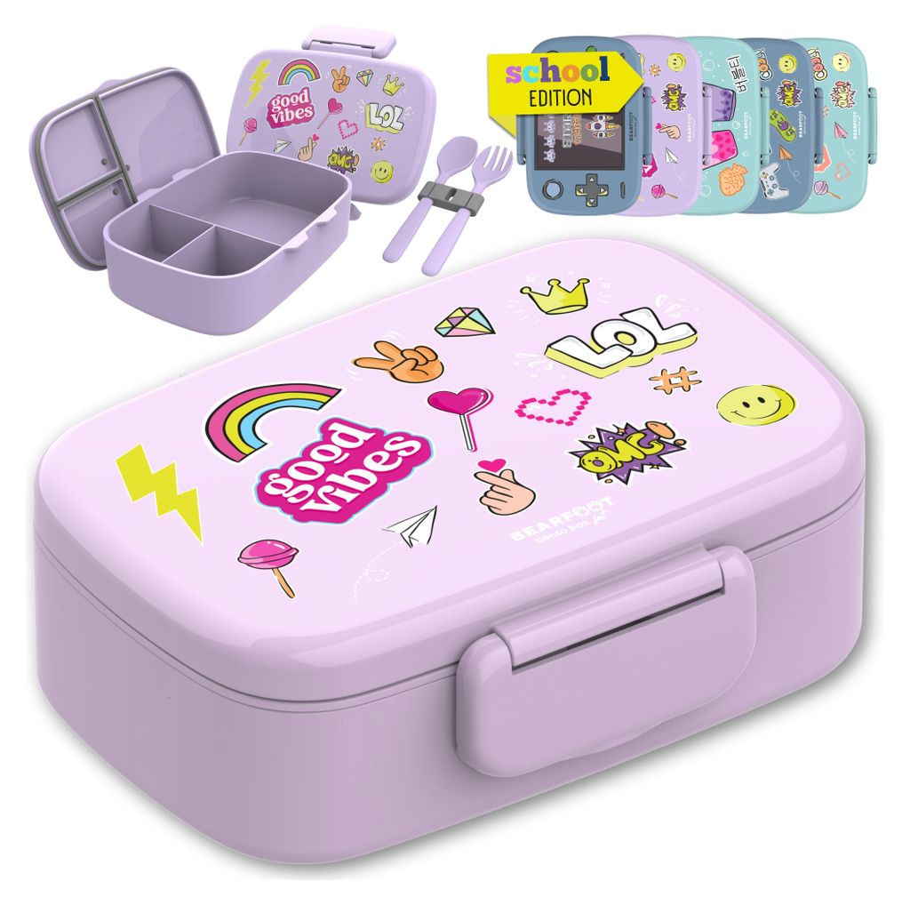 Brotdose Kinder mit Fächern, BPA frei, Lunchbox, Bento box, Produktbild 