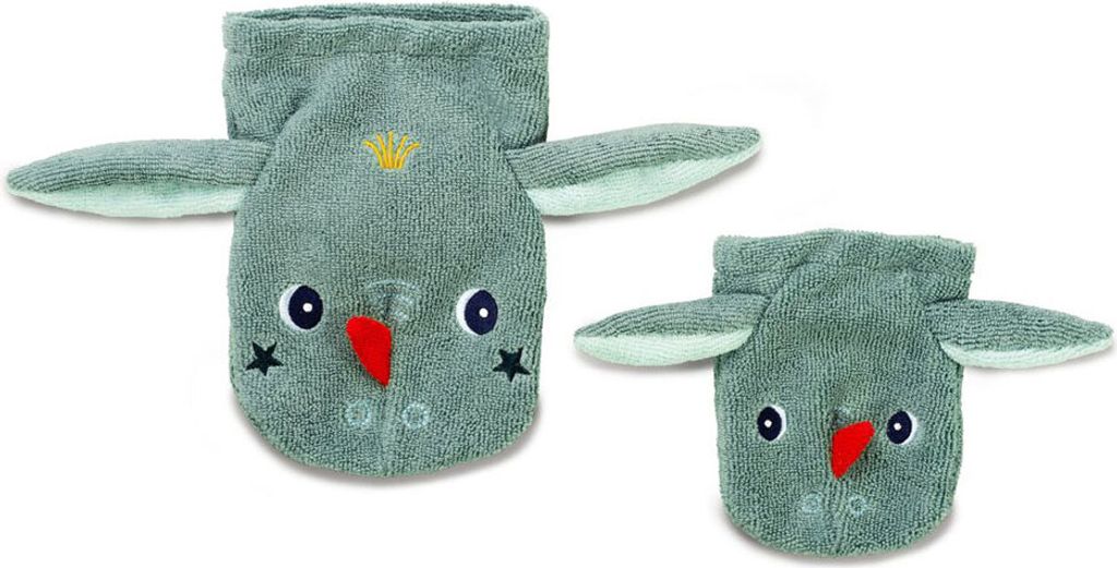 Lilliputiens eco Waschlappen Set Joe - Baumwolle Badespielzeug