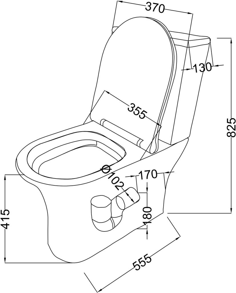 Mai & Mai Stand-WC Toilette Aachen304T Stand Toilette aus Produktbild 7