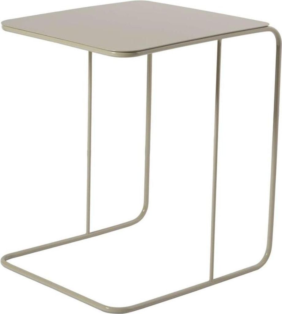 Stolik kawowy z metalowym blatem, wys. 46 cm - OWEN Zdjęcie produktu 