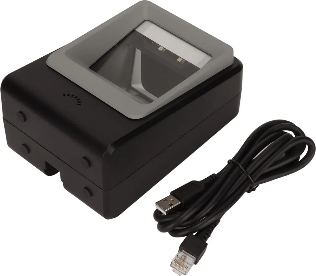 Scanner Codes-Barres Omnidirectionnel Rapide 1D 2D avec Boîtier en ABS