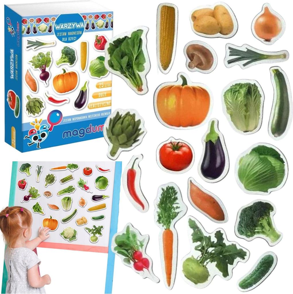 Magnetset Gemüse Gesunde Ernährung Leuchtende Farben Produktbild 