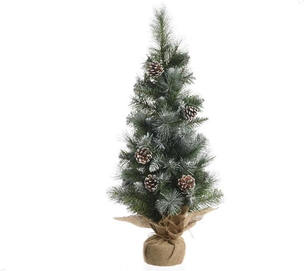 Everlands kerstboom frosted 60cm met deco