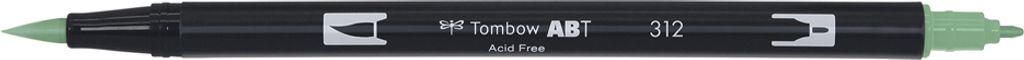 TOMBOW Doppelfasermaler "Dual Brush Pen ABT" 0,8 - 3,3 mm holley green