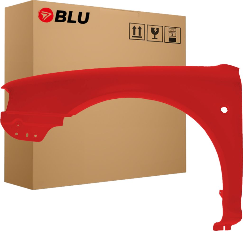 BLU Kotflügel Passend für Skoda Octavia I 1 ( 1U2,1U5 ) 8180 Links Rot Rallyrot | 1997-2010 | Vorderseite Vorne | Lackiert | Einbaufertig