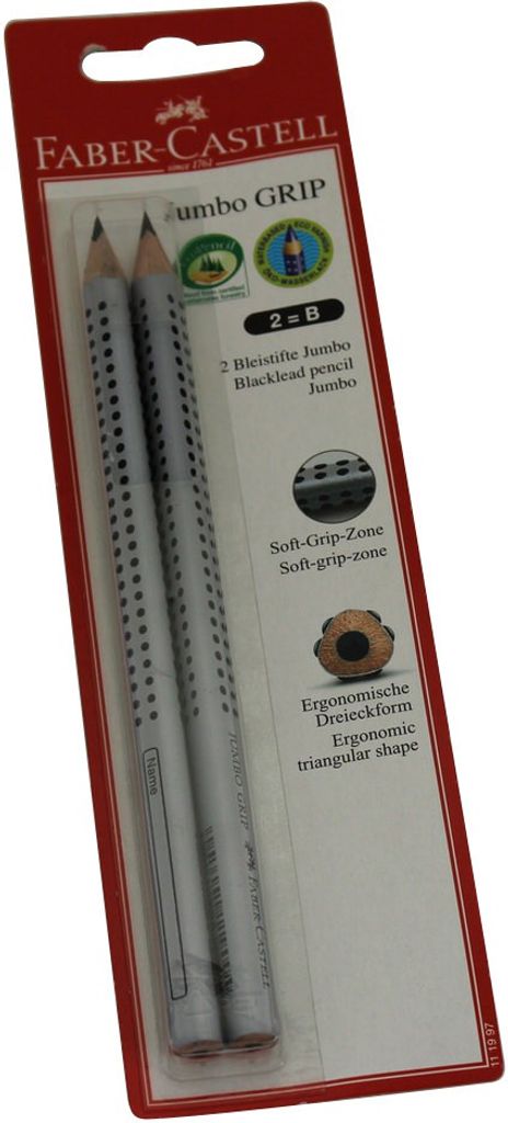 Matita Jumbo GRIP 2 pezzi in blister Immagine del prodotto 