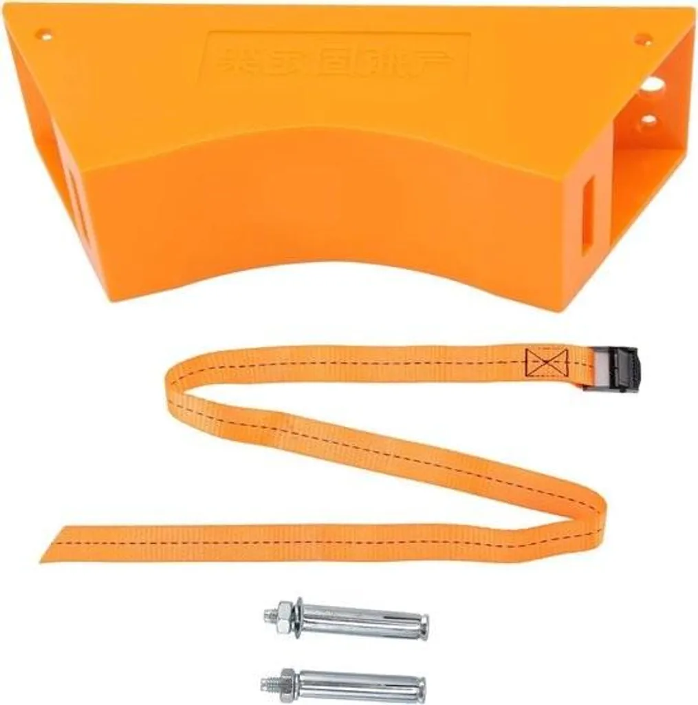 Fixation murale pour bouteille de gaz avec ceinture de sécurité réglable