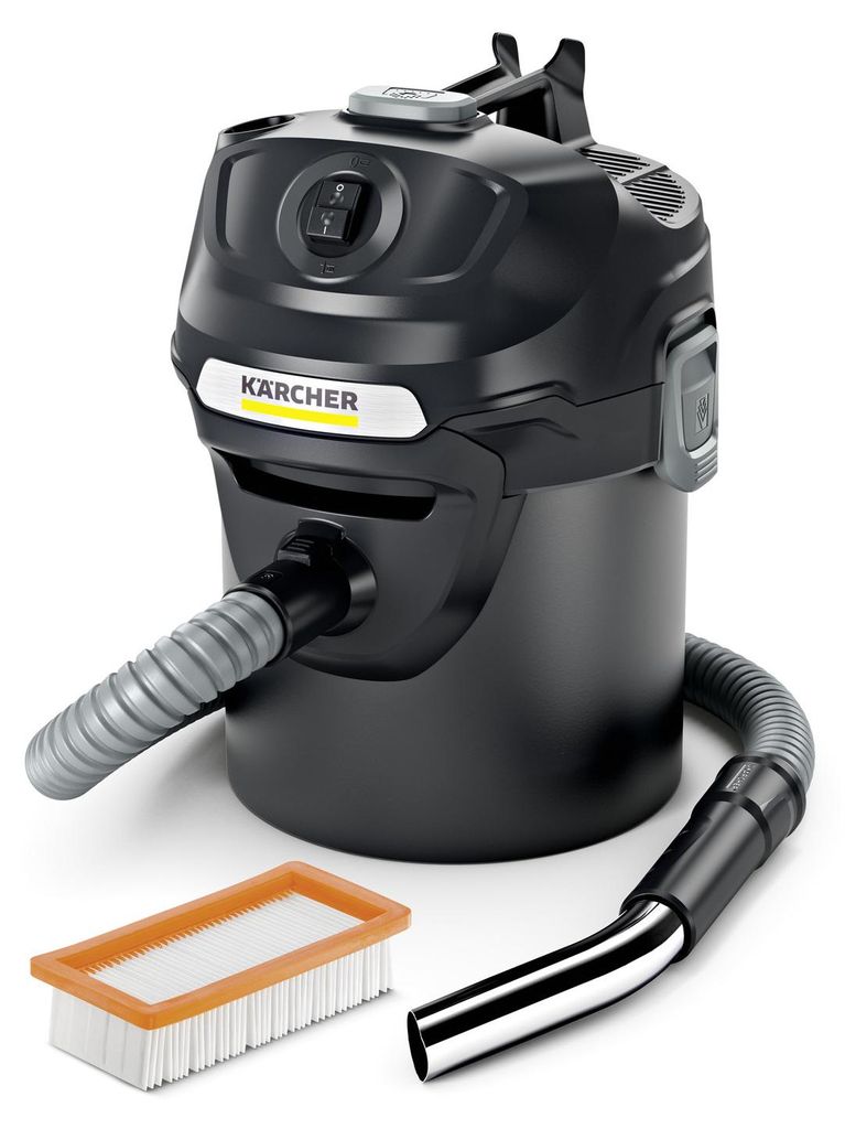 Kärcher Aschesauger AD 2, 600W, 14l, Flachfilter, schwarz, Produktbild 