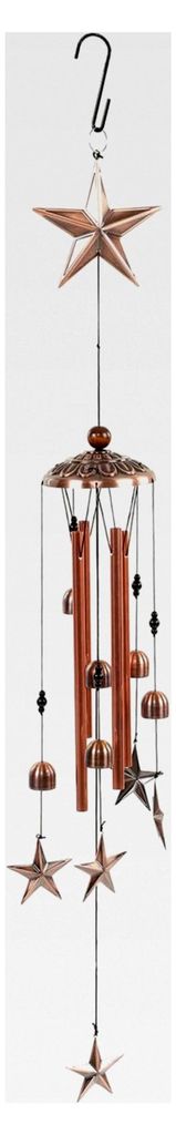 Windspiele aus Metalllegierung mit Fünfzackigem Sterndesign und Klarem Klang für Innen- und Außenbereiche