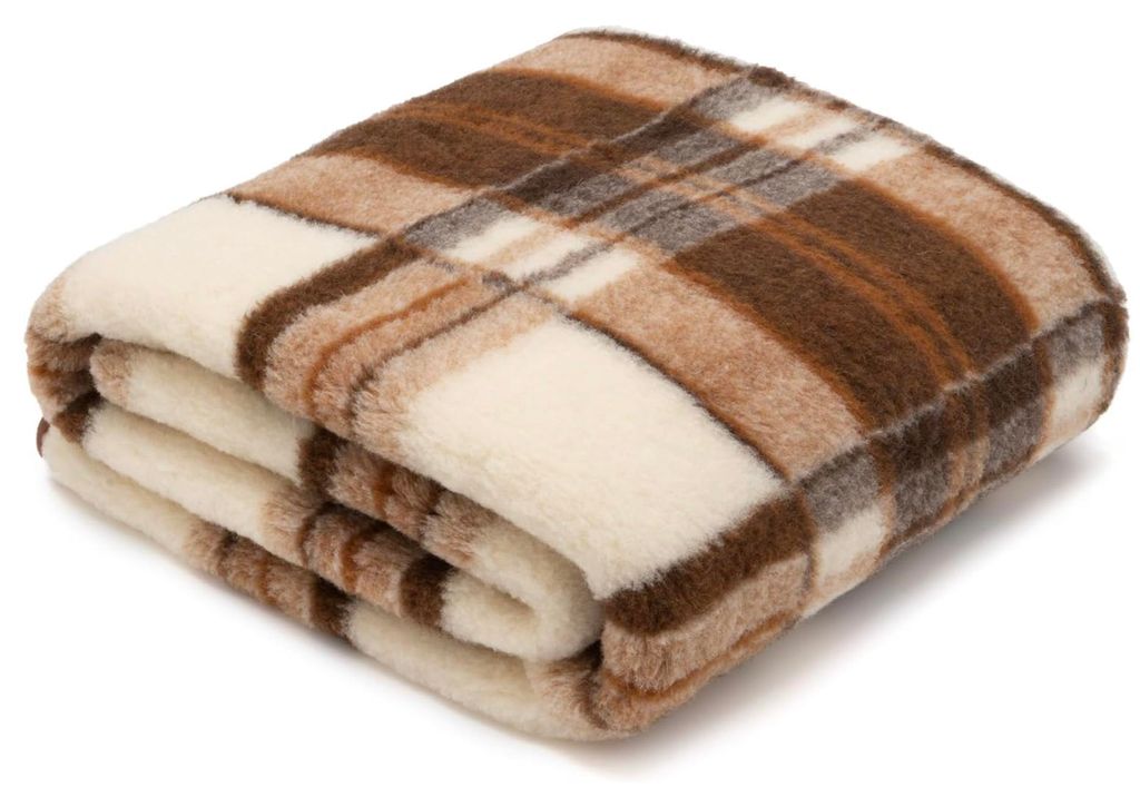 Merino Wolldecke 100% Schurwolle – Kuscheldecke aus Merino Produktbild 