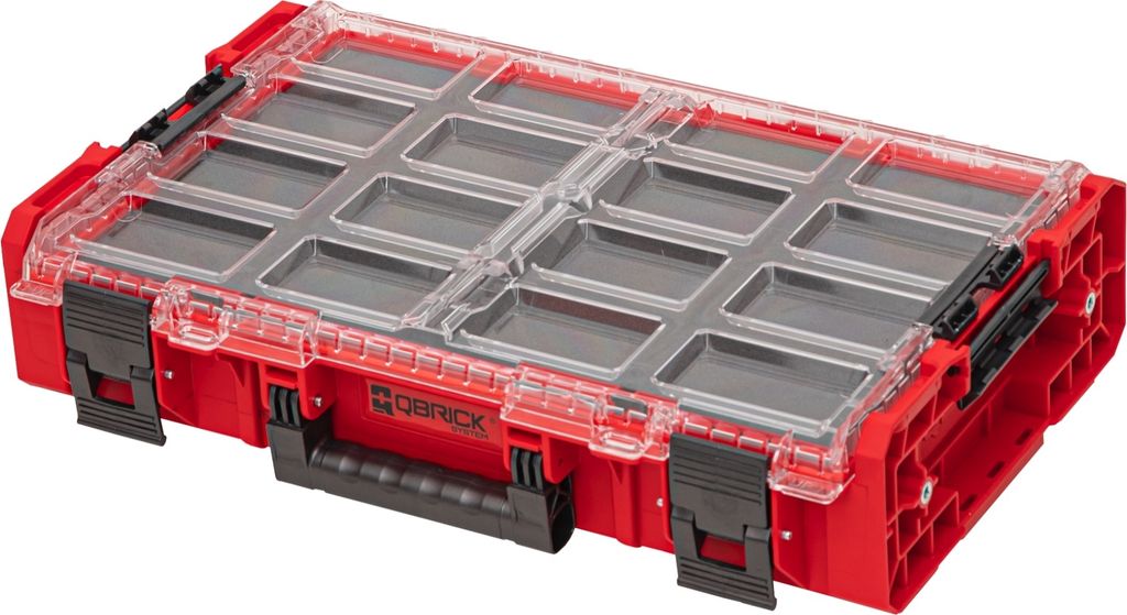 Qbrick System ONE Organizer XL 2.0 MFI RED Ultra HD Custom Organizer 582 x 387 x 131 mm 13,5 l stapelbar IP66