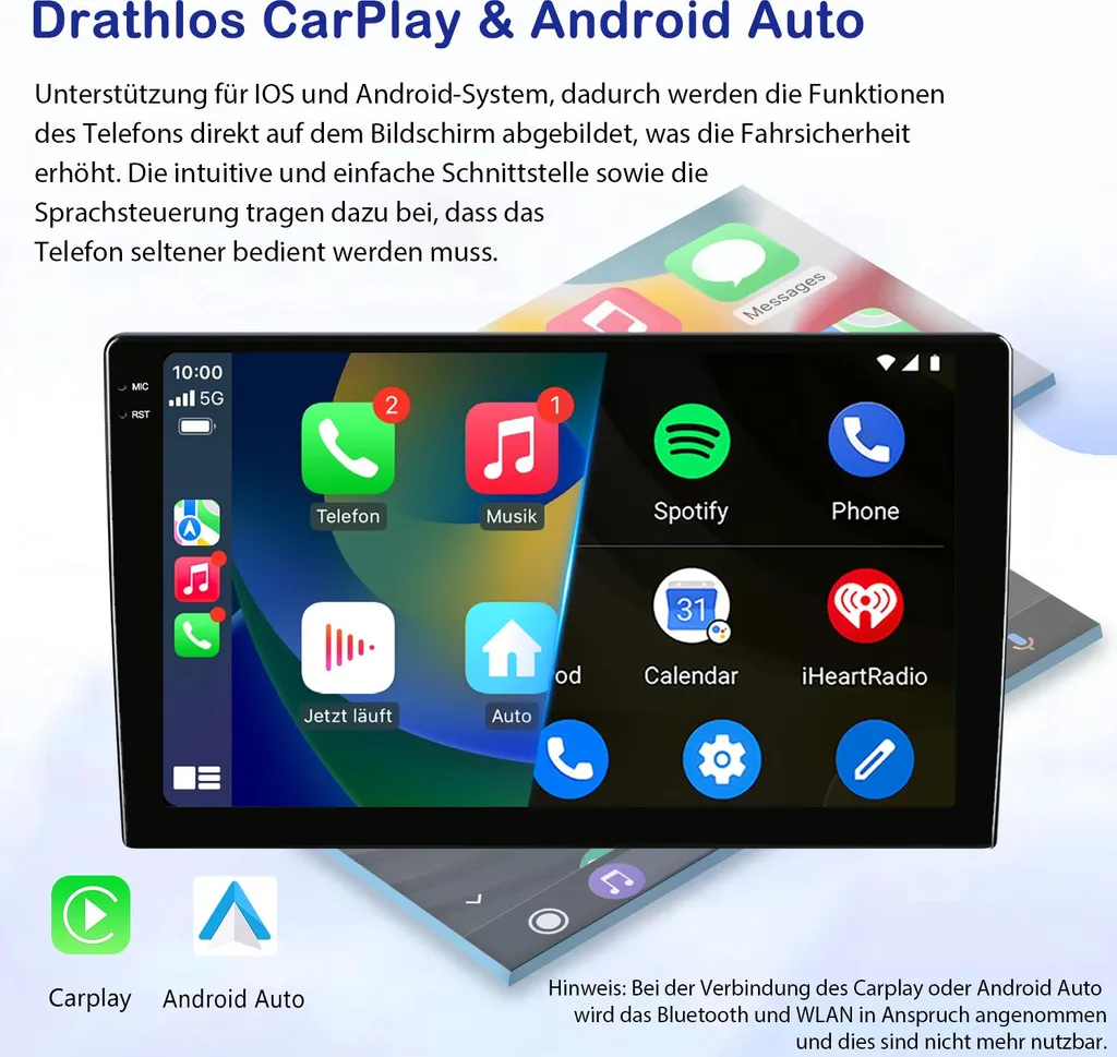 Station Multimédia Android 12 pour Smart 453 GPS 4G et Bluetooth 5.0 - 2
