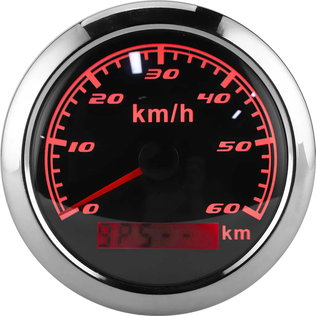 Indicateur de Vitesse GPS Marine 85mm pour Yacht et Bateau 0-60 KM/H