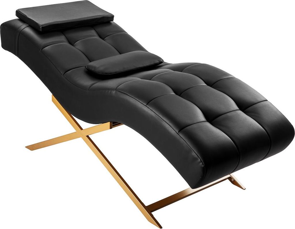 Behandlungsstuhl für Wimpern Sillon Alba schwarz mit Produktbild 