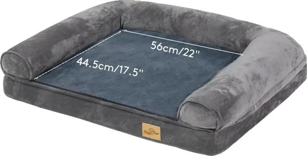 Cuccia Cani Ortopedica Memory Foam 80x60x18 cm M Lavabile