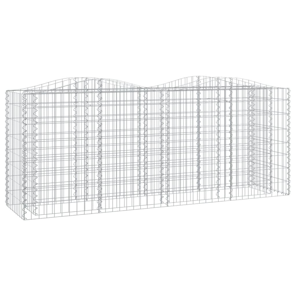 vidaXL Gabionen-Hochbeet mit Hochbogen 200x50x100 cm Produktbild 