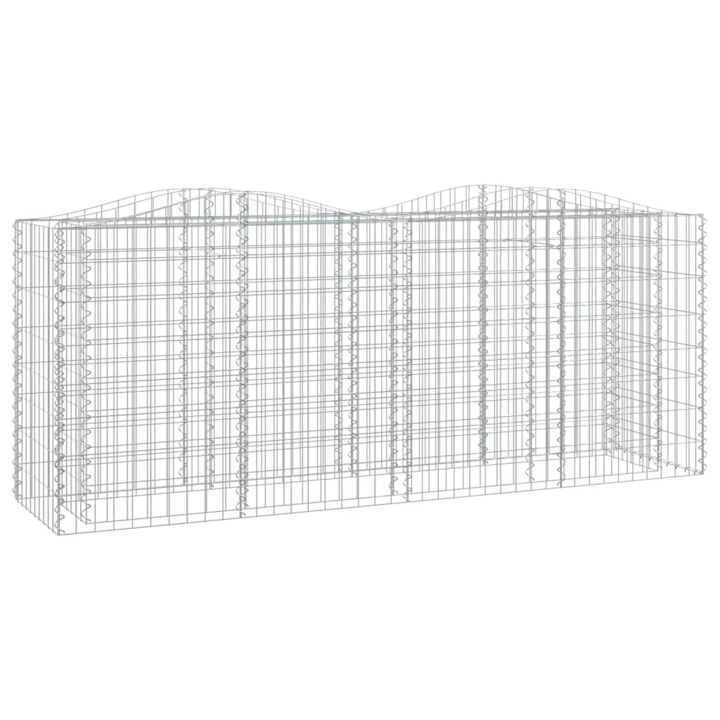 Brise-vue gabion avec arche 200x50x100 cm : stop au vis-à-vis jardin