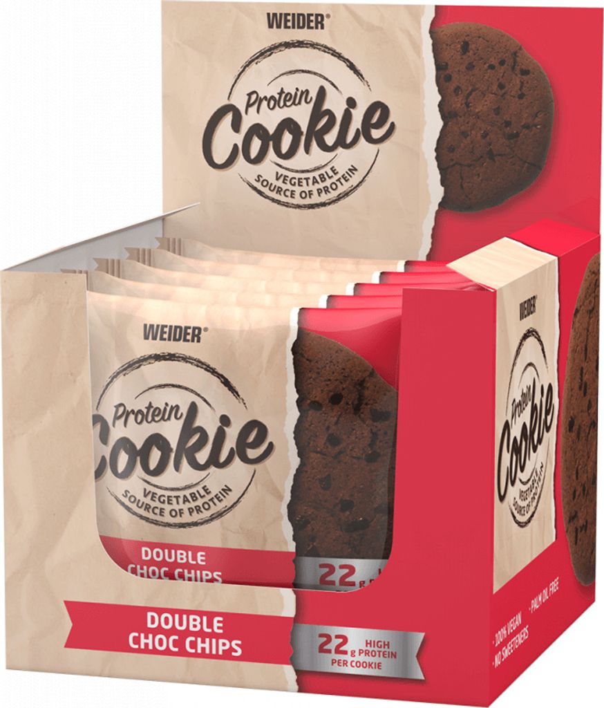 Weider Protein Cookies (12x90g) Double Choc Chips - Produktbild 