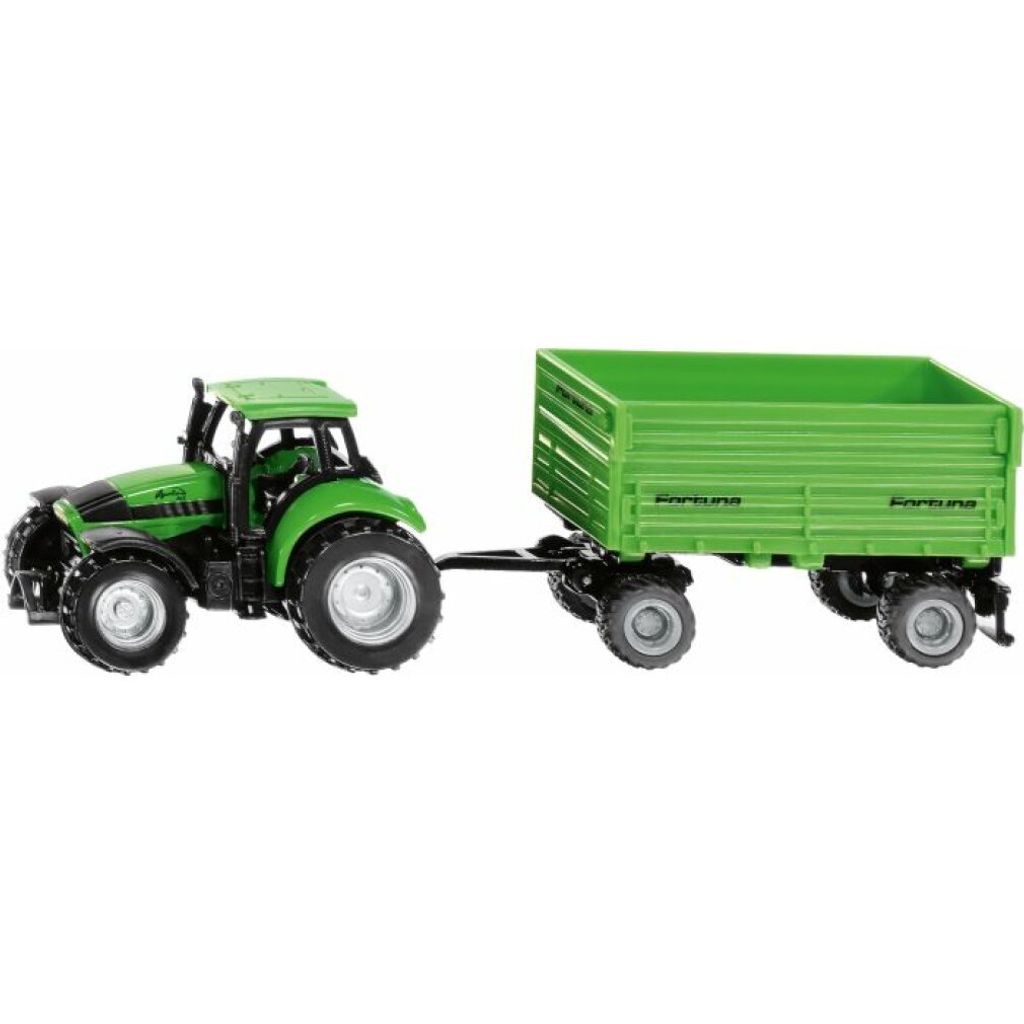 DEUTZ-FAHR mit Fortuna 2-Achs-Anhänger