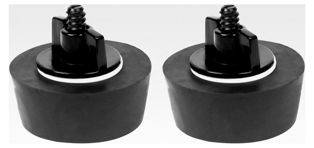 Pool Winterverschluss Gummi Stopfen 2" für Einlaufdüsen und Skimmer | Winterstopfen 2 Zoll = ca. 5,4-6,2 cm | Schutz vor Frost im Winter - Menge:...