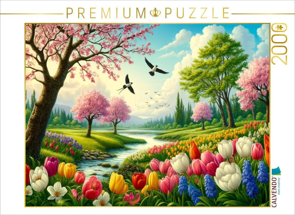CALVENDO Puzzle Blütenpracht | 2000 Teile Lege-Größe Produktbild 