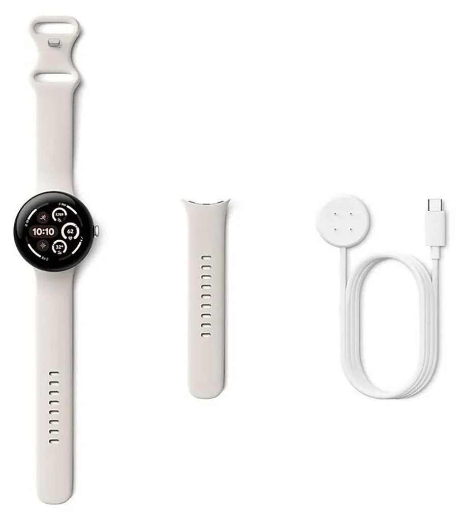 Google Pixel Watch 3 45mm LTE Argent - Restez Connecté sans Mobile - 6