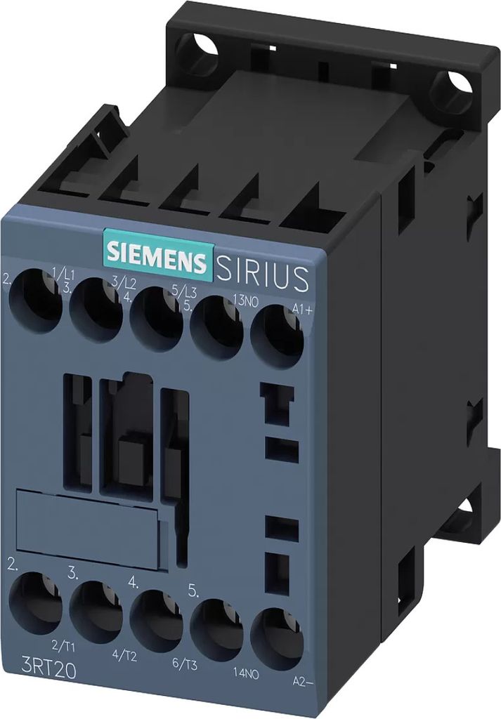 Siemens Schütz, AC-3e, 16 A/7,5 kW/400V, 3-polig, DC 24V, 1S, Schraubanschluss 3RT20181UB41