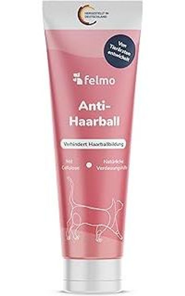 felmo Anti-Haarball-Paste für Katzen – Malzpaste mit Cellulose & Ölen, oft bei Haarballen, Verdauung & Darmgesundheit genannt – natürliches ...
