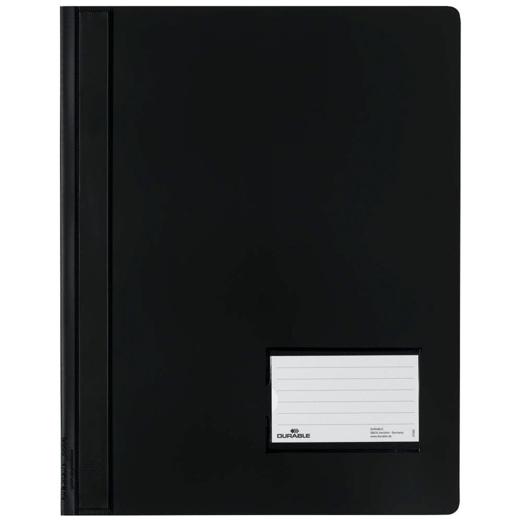 10 DURABLE Schnellhefter DURALUX Kunststoff schwarz DIN A4 überbreit