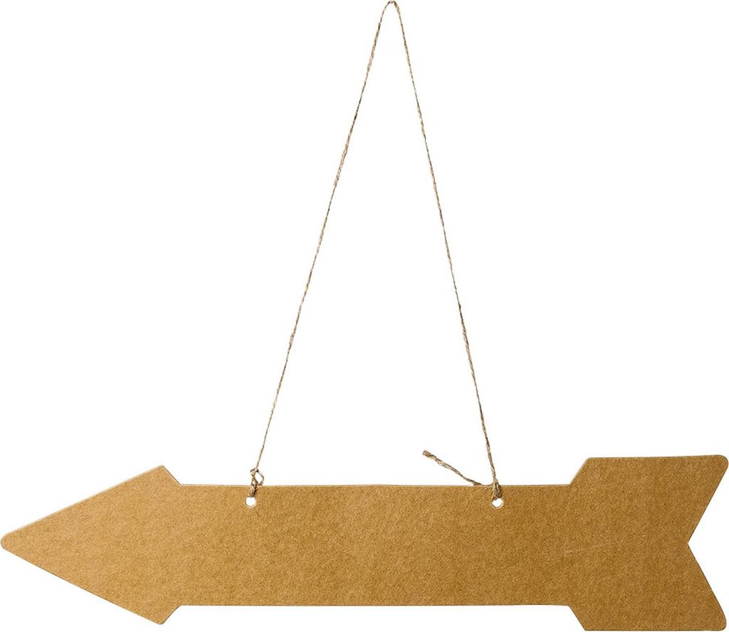 Richtungspfeile für die Hochzeit 5 Stück braun 42x10cm - Produktbild 