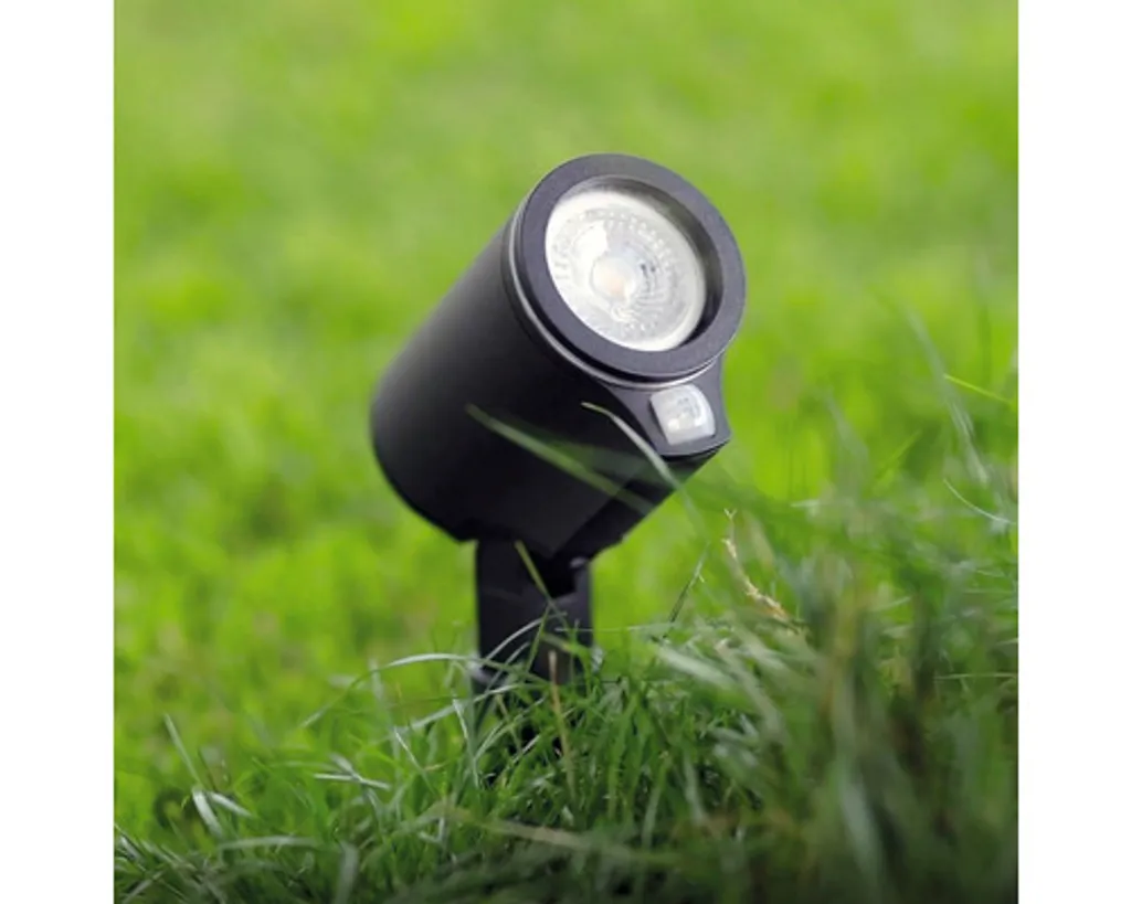 Projecteur extérieur Bluetooth Steinel Spot Garden Sensor Connect Noir LED