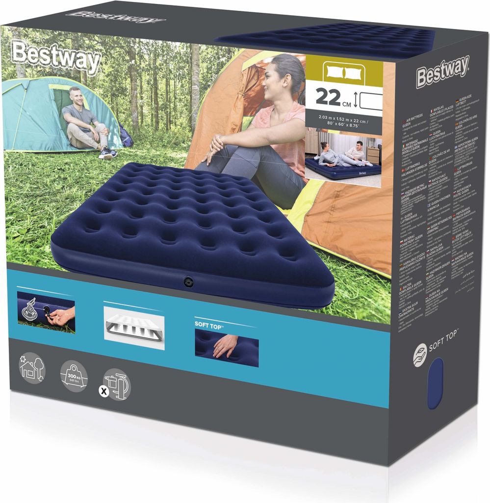 Bestway® Luftbett Blue Horizon Double XL/Lo 203 x 152 x 22 Produktbild 3