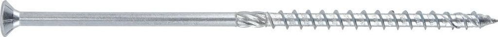 Förch - (4,0 x 80 mm - 200 Stück) - Profi Holzbauschrauben - doppelt abgeklappter Gewindegang - ETA Zulassung - Senkkopfschraube, hell verzinkt