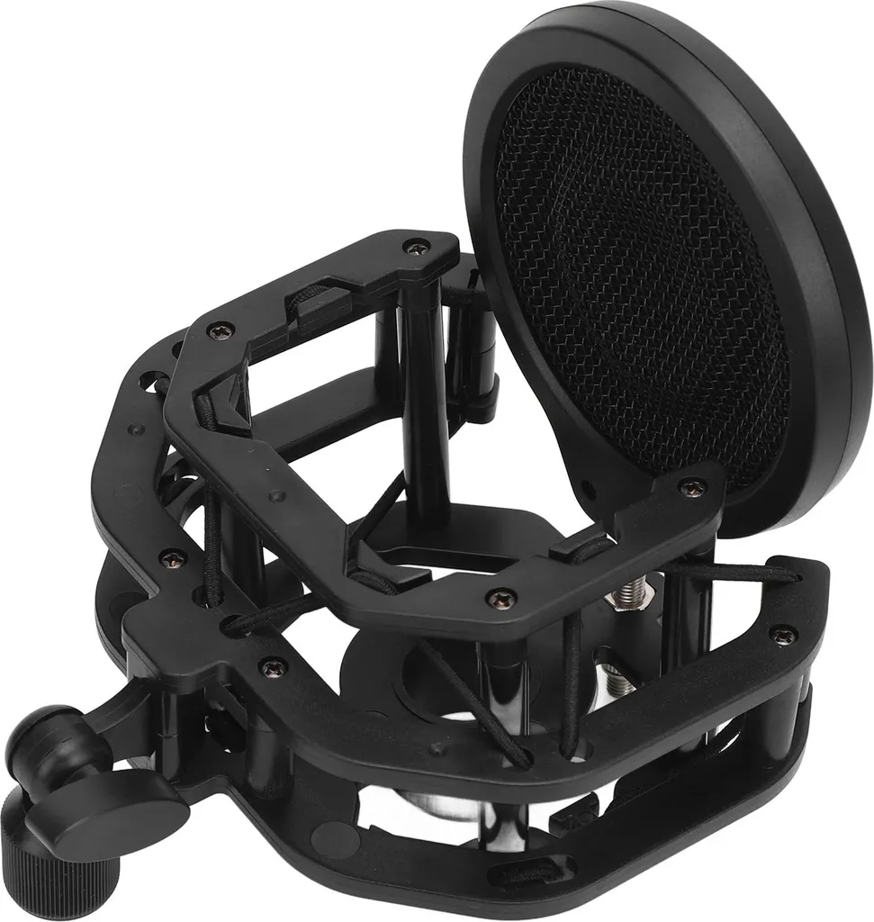 Support de microphone en aluminium réglable et son clip de studio - 5
