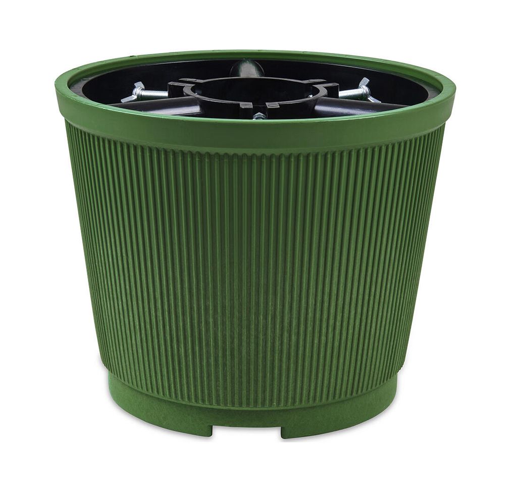 Christbaumständer mit 10l Wasserbehälter, 3 Flügelschrauben, Ø 310 mm, H 250 mm, für Bäume bis 2,5 m